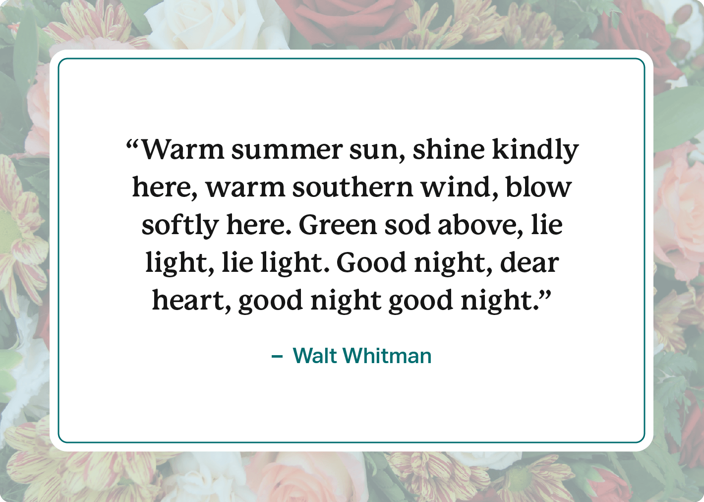 An image of a walt whitman quote