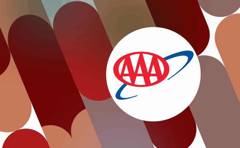 Pattererned graphic with AAA life insurance logo