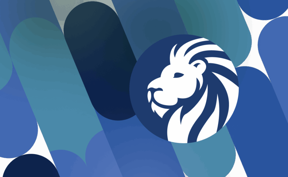 Pattererned graphic with Mutual of Omaha life insurance logo